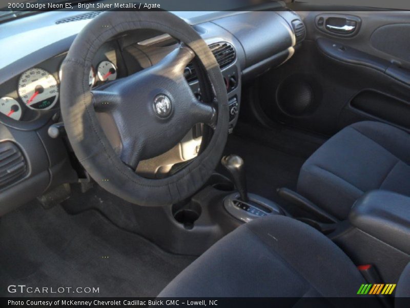 Bright Silver Metallic / Agate 2000 Dodge Neon ES