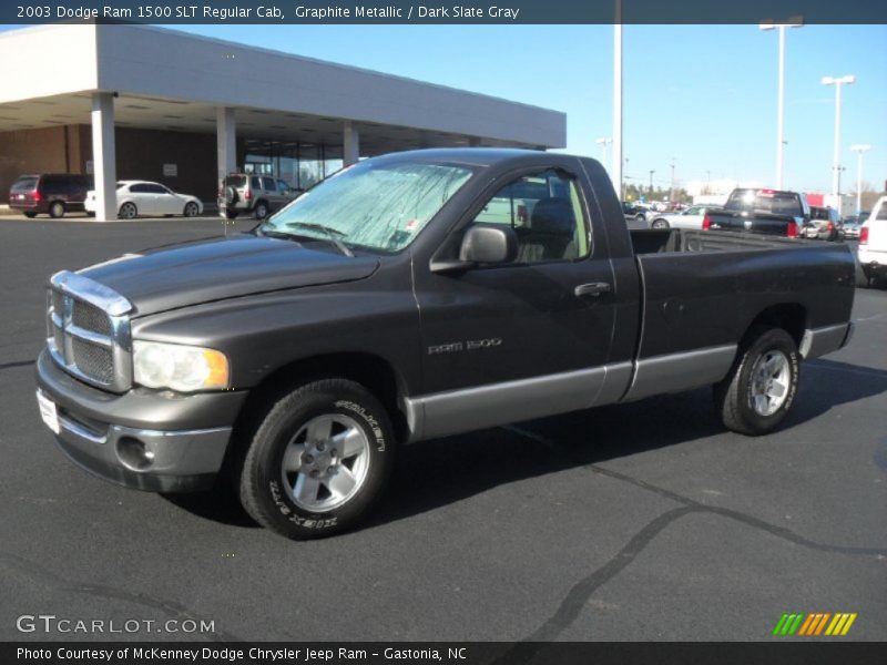 Graphite Metallic / Dark Slate Gray 2003 Dodge Ram 1500 SLT Regular Cab