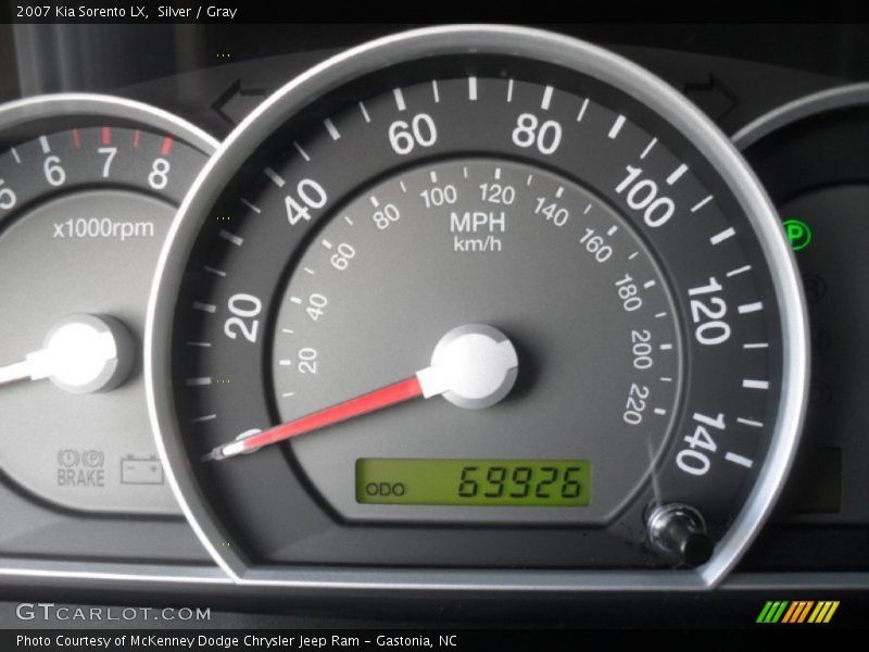 Silver / Gray 2007 Kia Sorento LX