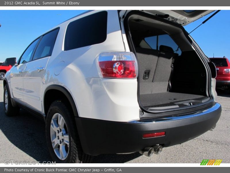 Summit White / Ebony 2012 GMC Acadia SL