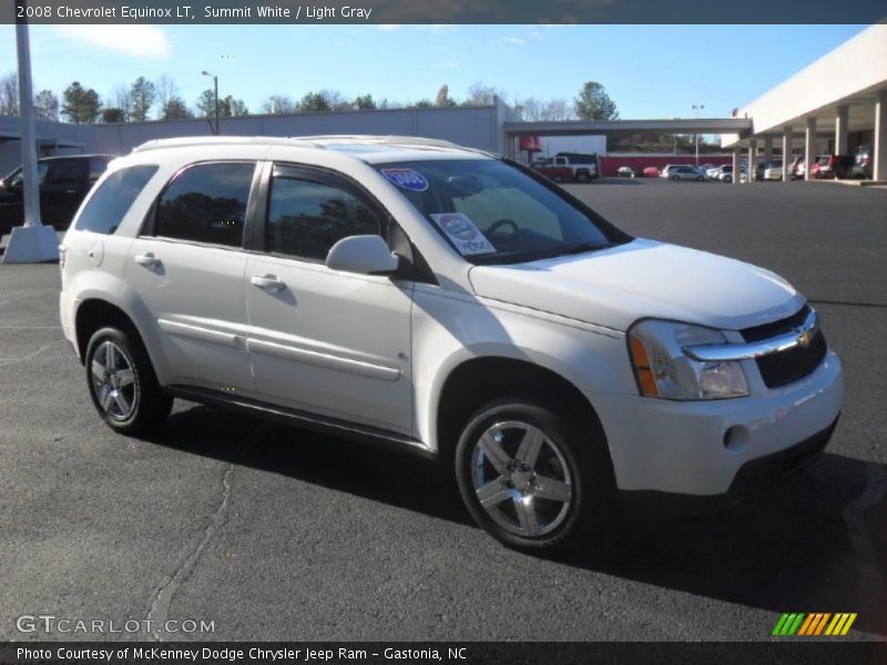 Summit White / Light Gray 2008 Chevrolet Equinox LT