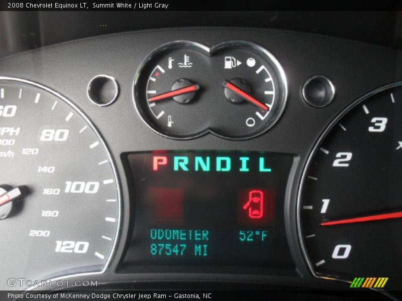 Summit White / Light Gray 2008 Chevrolet Equinox LT