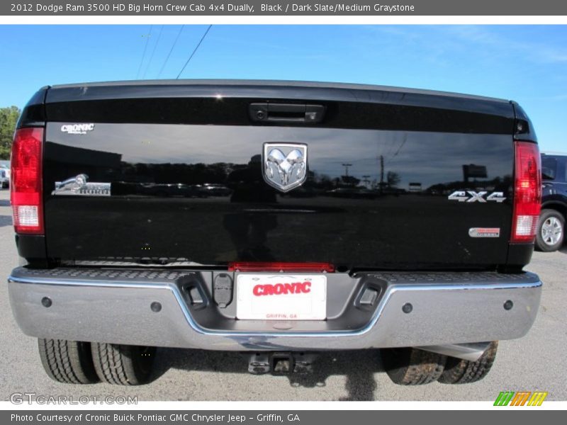 Black / Dark Slate/Medium Graystone 2012 Dodge Ram 3500 HD Big Horn Crew Cab 4x4 Dually
