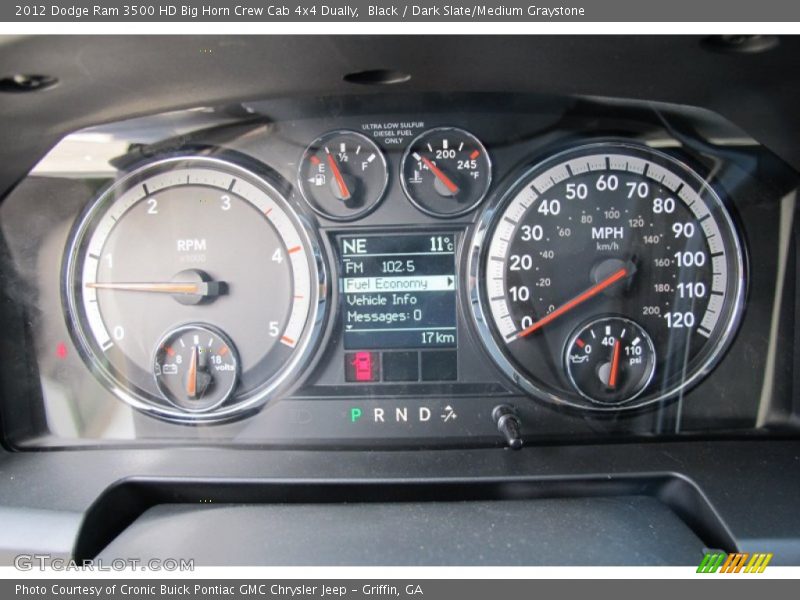  2012 Ram 3500 HD Big Horn Crew Cab 4x4 Dually Big Horn Crew Cab 4x4 Dually Gauges