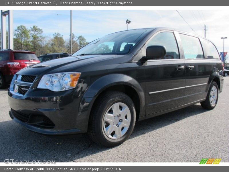 Dark Charcoal Pearl / Black/Light Graystone 2012 Dodge Grand Caravan SE