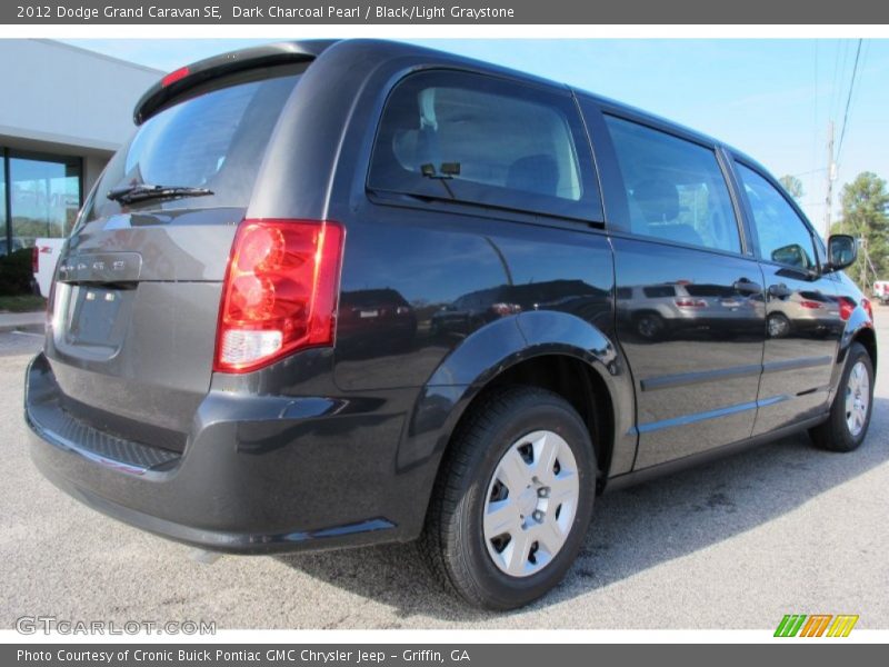 Dark Charcoal Pearl / Black/Light Graystone 2012 Dodge Grand Caravan SE