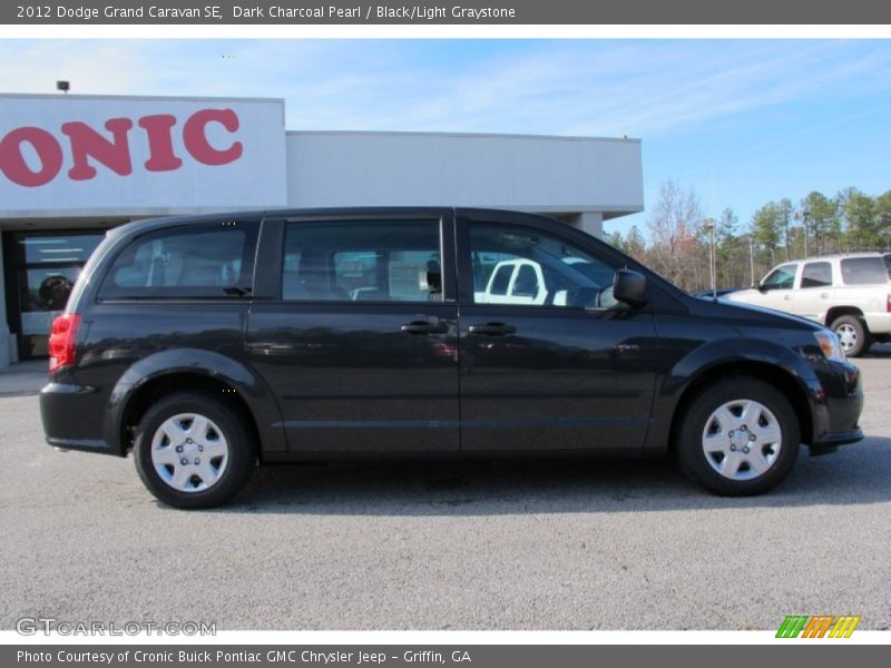 Dark Charcoal Pearl / Black/Light Graystone 2012 Dodge Grand Caravan SE