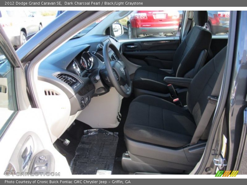 Dark Charcoal Pearl / Black/Light Graystone 2012 Dodge Grand Caravan SE