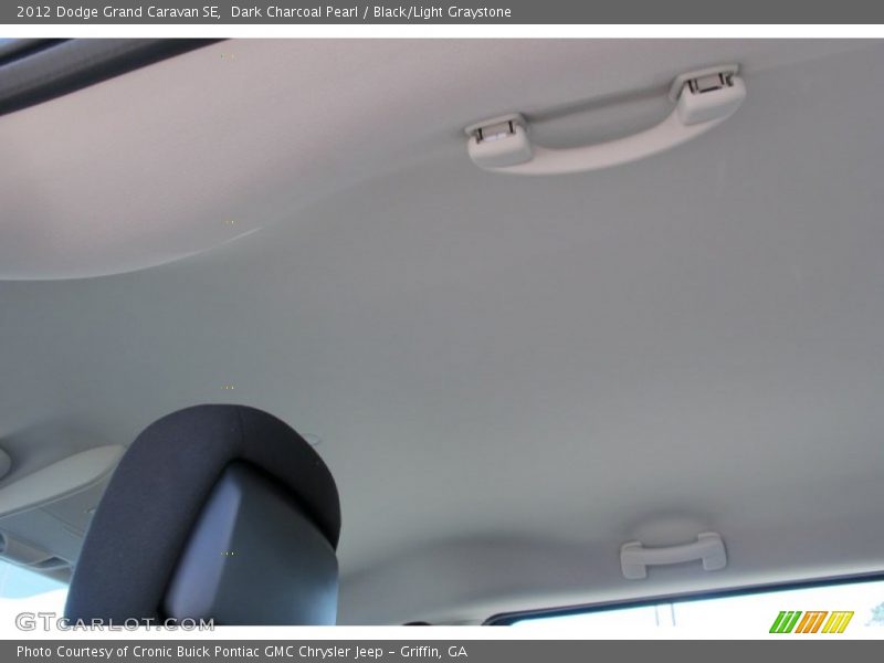 Dark Charcoal Pearl / Black/Light Graystone 2012 Dodge Grand Caravan SE