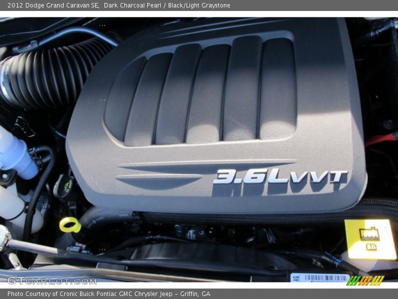 Dark Charcoal Pearl / Black/Light Graystone 2012 Dodge Grand Caravan SE