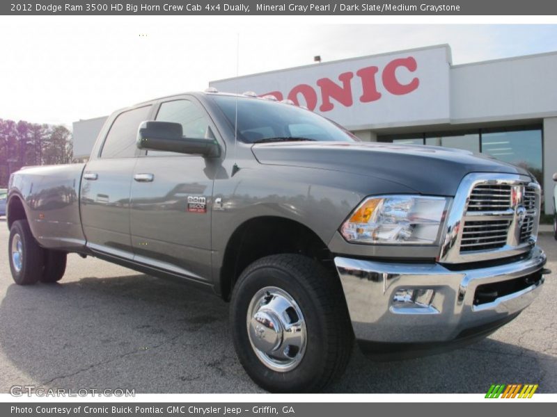 Mineral Gray Pearl / Dark Slate/Medium Graystone 2012 Dodge Ram 3500 HD Big Horn Crew Cab 4x4 Dually