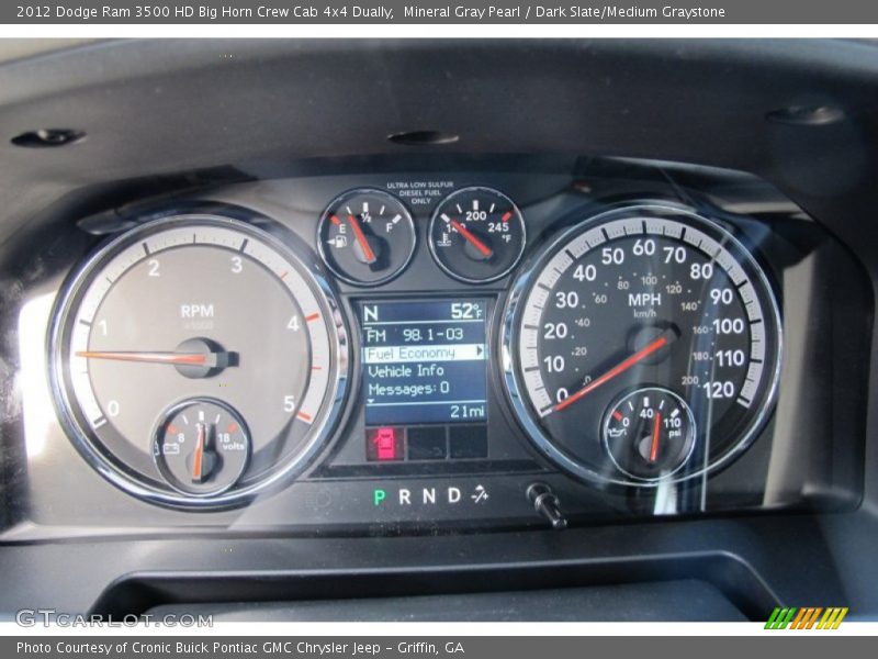  2012 Ram 3500 HD Big Horn Crew Cab 4x4 Dually Big Horn Crew Cab 4x4 Dually Gauges