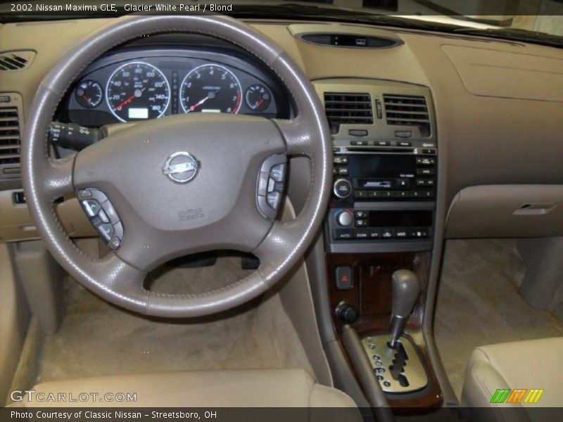 Glacier White Pearl / Blond 2002 Nissan Maxima GLE
