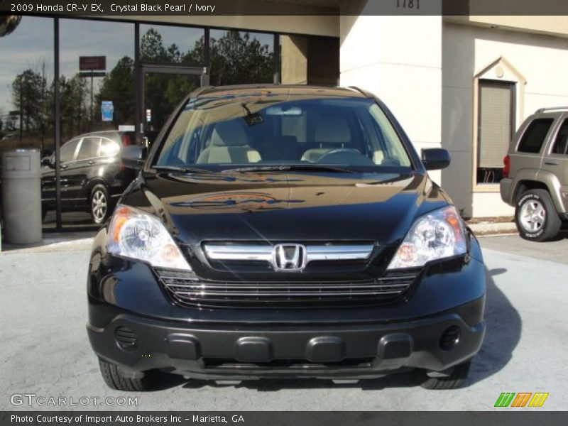 Crystal Black Pearl / Ivory 2009 Honda CR-V EX