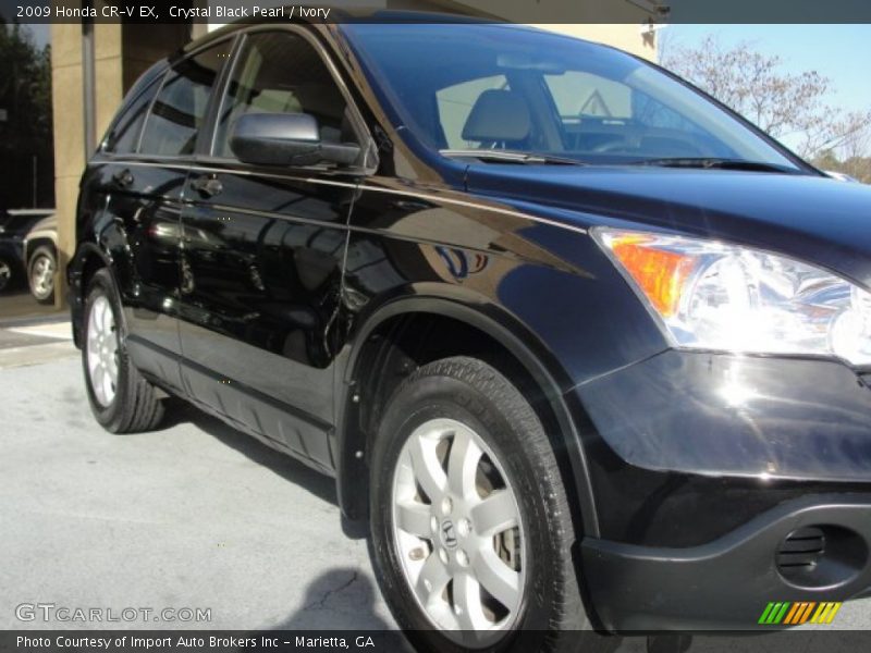 Crystal Black Pearl / Ivory 2009 Honda CR-V EX