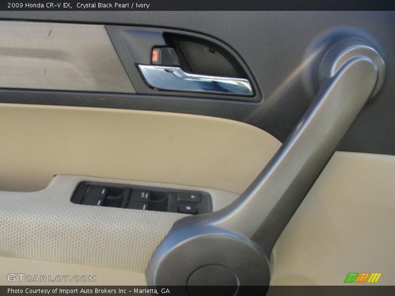 Crystal Black Pearl / Ivory 2009 Honda CR-V EX