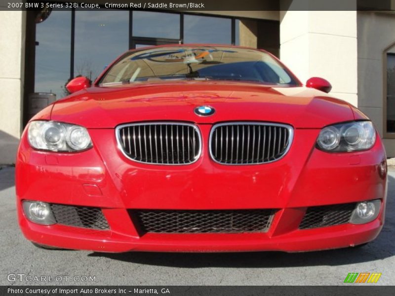 Crimson Red / Saddle Brown/Black 2007 BMW 3 Series 328i Coupe