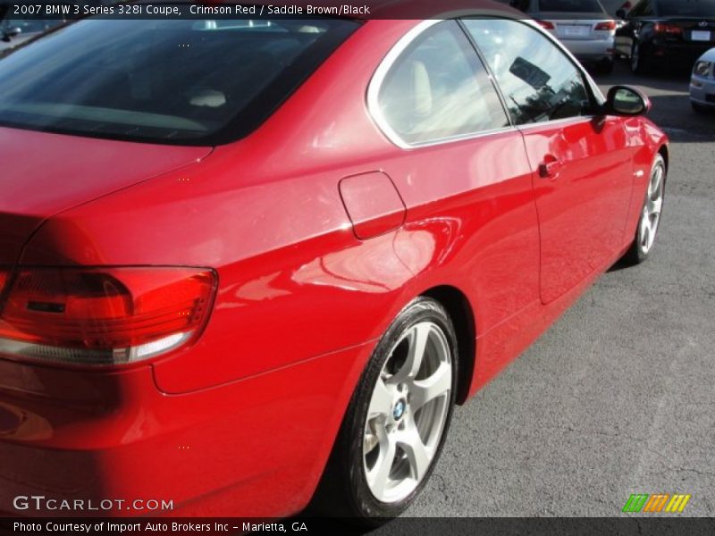 Crimson Red / Saddle Brown/Black 2007 BMW 3 Series 328i Coupe