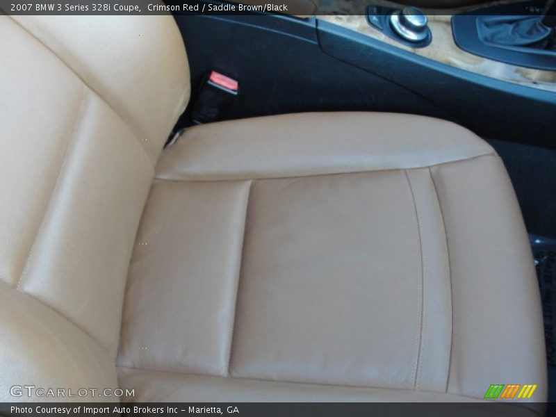 Crimson Red / Saddle Brown/Black 2007 BMW 3 Series 328i Coupe