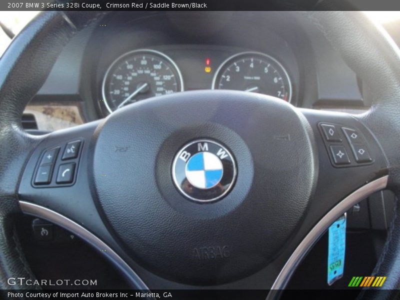 Crimson Red / Saddle Brown/Black 2007 BMW 3 Series 328i Coupe