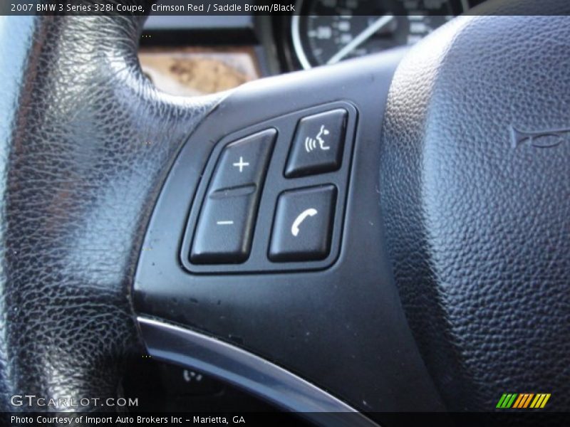 Crimson Red / Saddle Brown/Black 2007 BMW 3 Series 328i Coupe