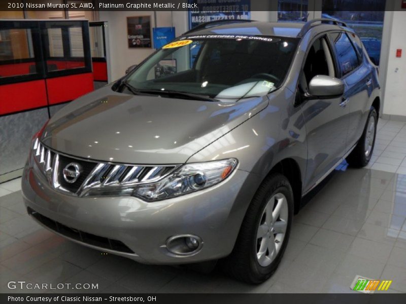 Platinum Graphite Metallic / Black 2010 Nissan Murano SL AWD