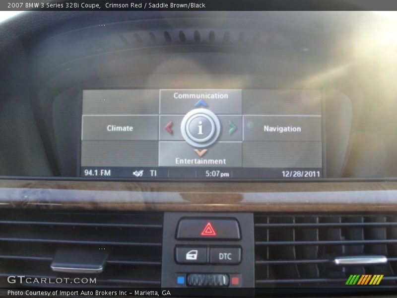 Crimson Red / Saddle Brown/Black 2007 BMW 3 Series 328i Coupe