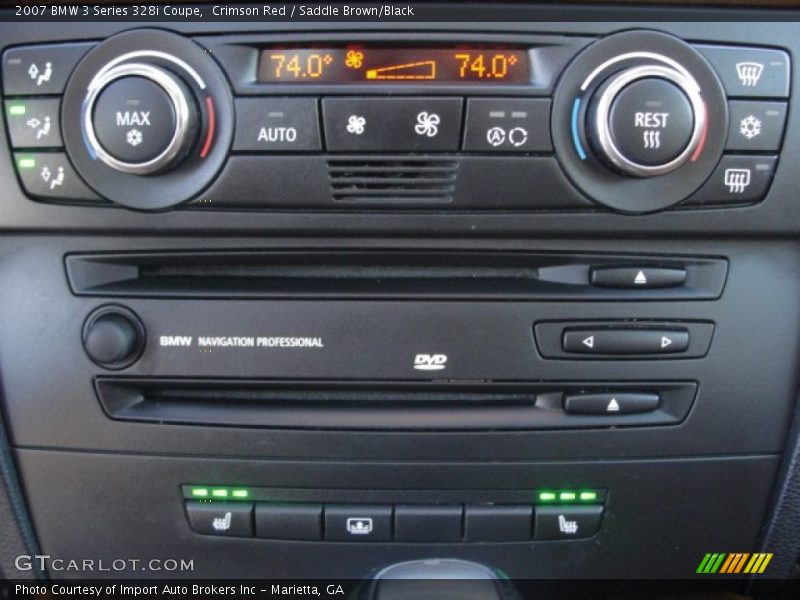 Crimson Red / Saddle Brown/Black 2007 BMW 3 Series 328i Coupe