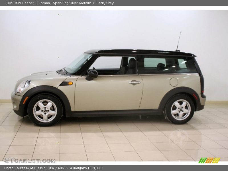 Sparkling Silver Metallic / Black/Grey 2009 Mini Cooper Clubman