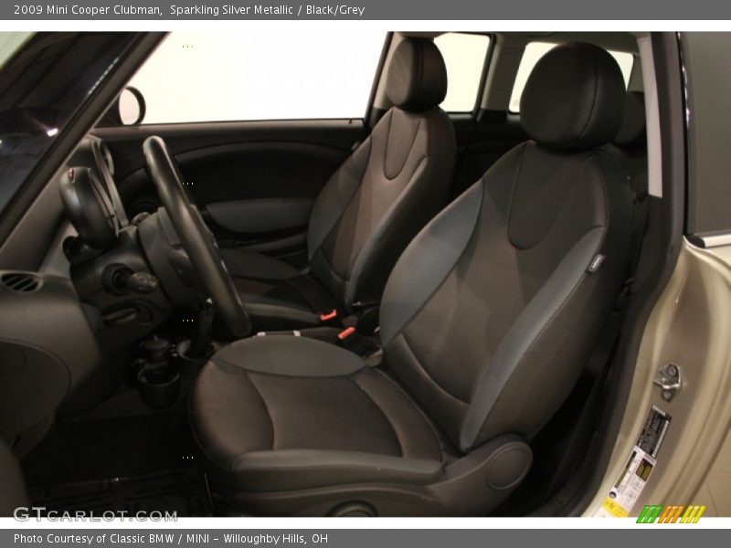 Sparkling Silver Metallic / Black/Grey 2009 Mini Cooper Clubman