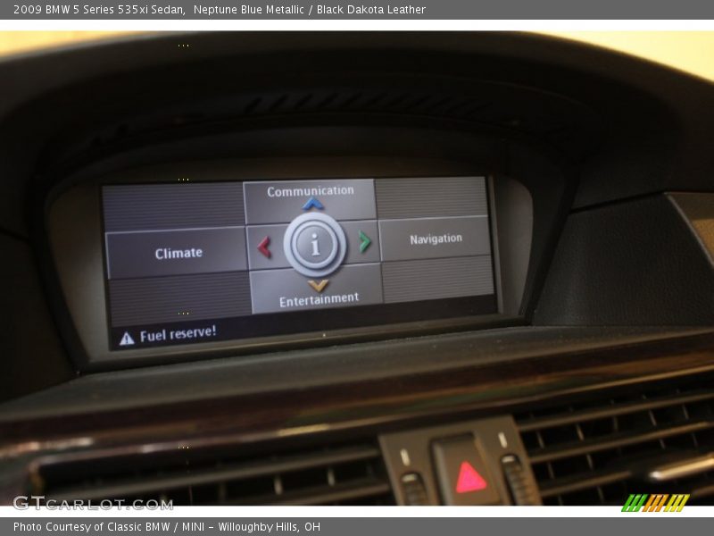 Neptune Blue Metallic / Black Dakota Leather 2009 BMW 5 Series 535xi Sedan