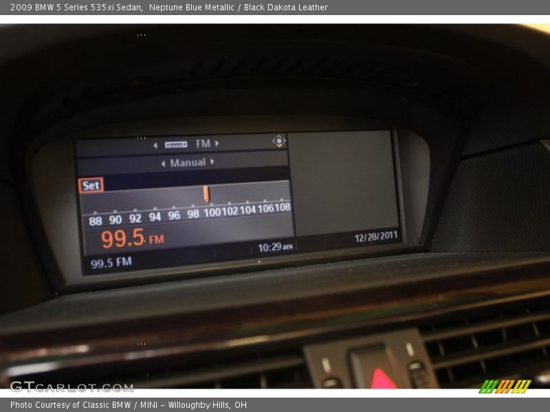 Neptune Blue Metallic / Black Dakota Leather 2009 BMW 5 Series 535xi Sedan