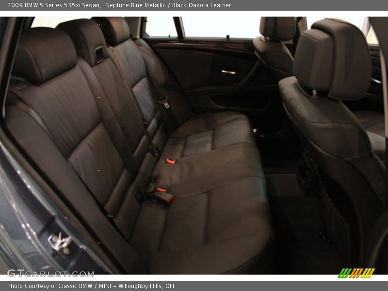 Neptune Blue Metallic / Black Dakota Leather 2009 BMW 5 Series 535xi Sedan