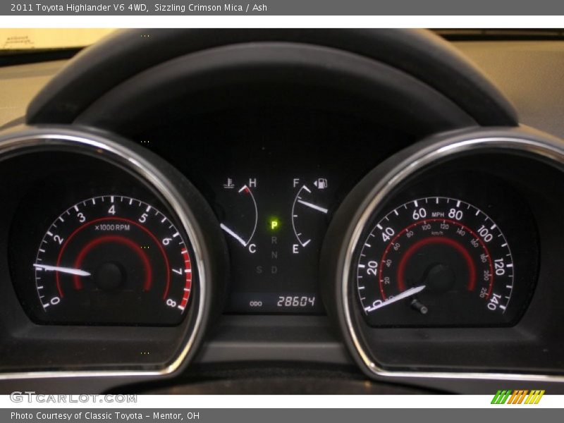 Sizzling Crimson Mica / Ash 2011 Toyota Highlander V6 4WD