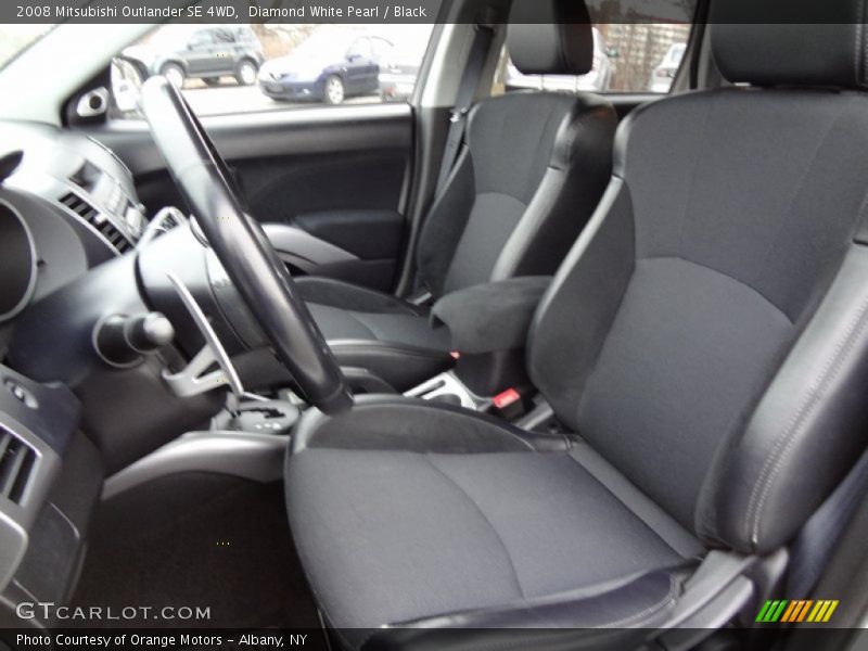 Diamond White Pearl / Black 2008 Mitsubishi Outlander SE 4WD
