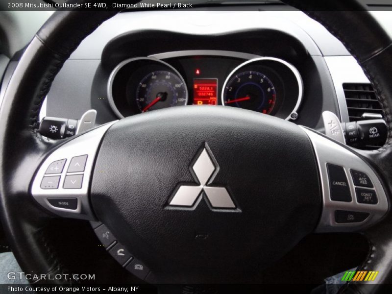 Diamond White Pearl / Black 2008 Mitsubishi Outlander SE 4WD