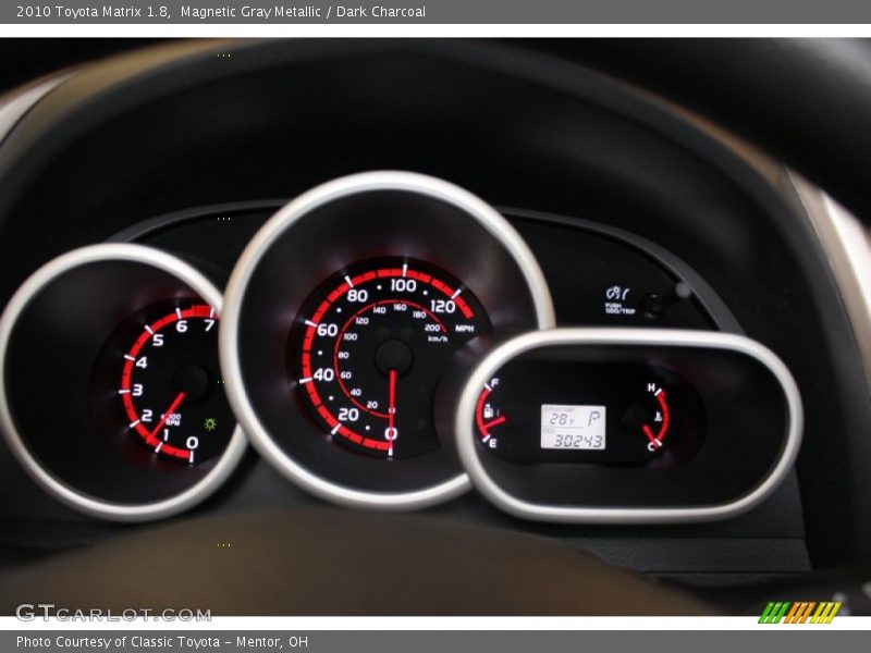 Magnetic Gray Metallic / Dark Charcoal 2010 Toyota Matrix 1.8