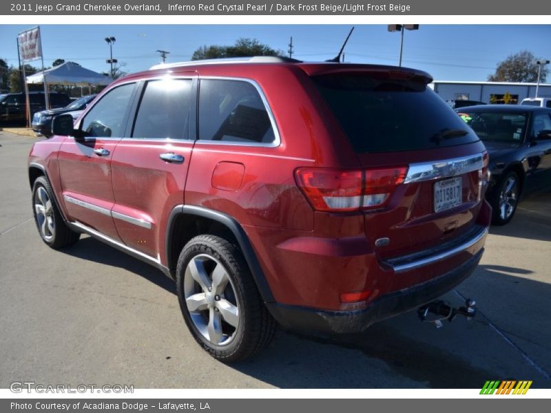 Inferno Red Crystal Pearl / Dark Frost Beige/Light Frost Beige 2011 Jeep Grand Cherokee Overland