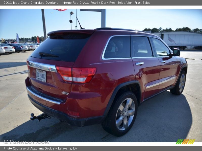 Inferno Red Crystal Pearl / Dark Frost Beige/Light Frost Beige 2011 Jeep Grand Cherokee Overland