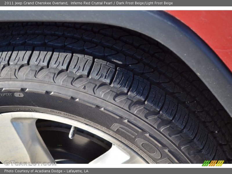 Inferno Red Crystal Pearl / Dark Frost Beige/Light Frost Beige 2011 Jeep Grand Cherokee Overland