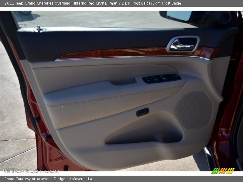 Inferno Red Crystal Pearl / Dark Frost Beige/Light Frost Beige 2011 Jeep Grand Cherokee Overland