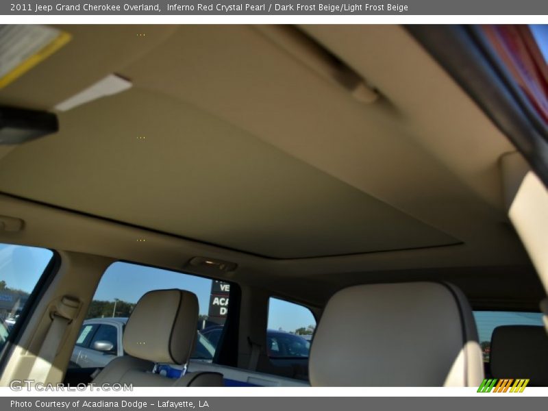 Inferno Red Crystal Pearl / Dark Frost Beige/Light Frost Beige 2011 Jeep Grand Cherokee Overland