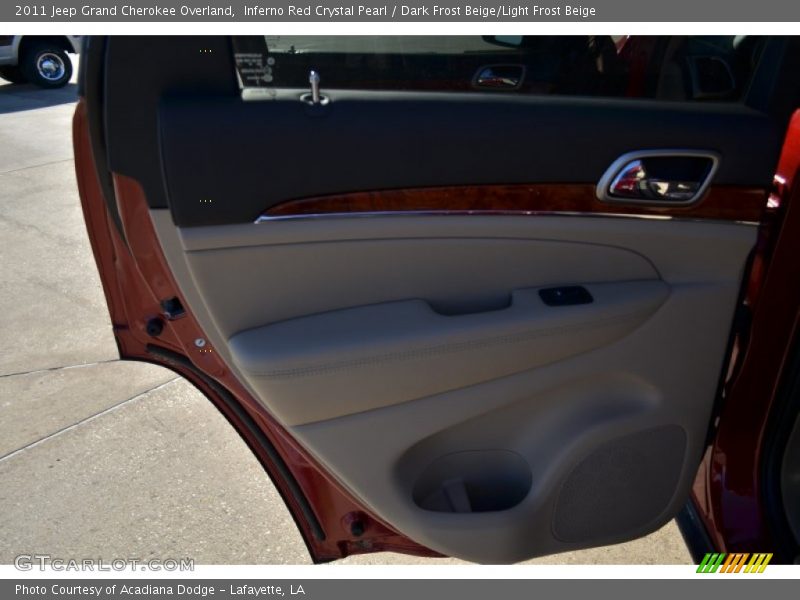Inferno Red Crystal Pearl / Dark Frost Beige/Light Frost Beige 2011 Jeep Grand Cherokee Overland