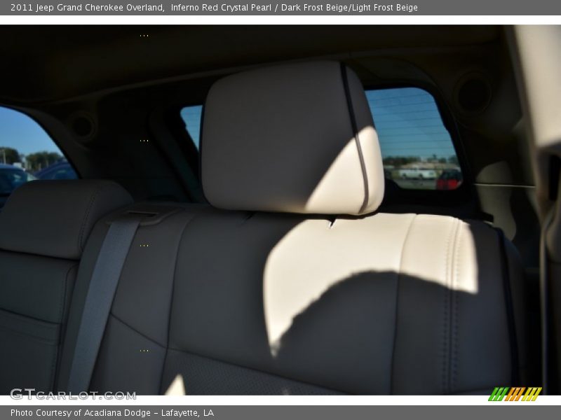 Inferno Red Crystal Pearl / Dark Frost Beige/Light Frost Beige 2011 Jeep Grand Cherokee Overland