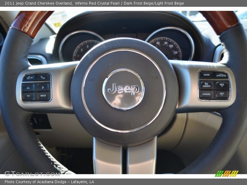 Inferno Red Crystal Pearl / Dark Frost Beige/Light Frost Beige 2011 Jeep Grand Cherokee Overland