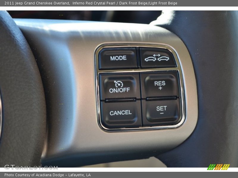 Inferno Red Crystal Pearl / Dark Frost Beige/Light Frost Beige 2011 Jeep Grand Cherokee Overland