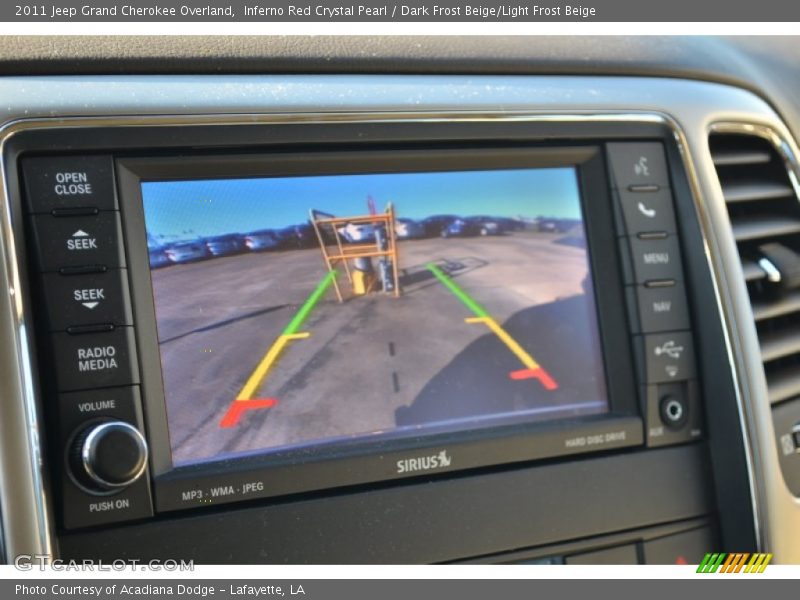 Inferno Red Crystal Pearl / Dark Frost Beige/Light Frost Beige 2011 Jeep Grand Cherokee Overland