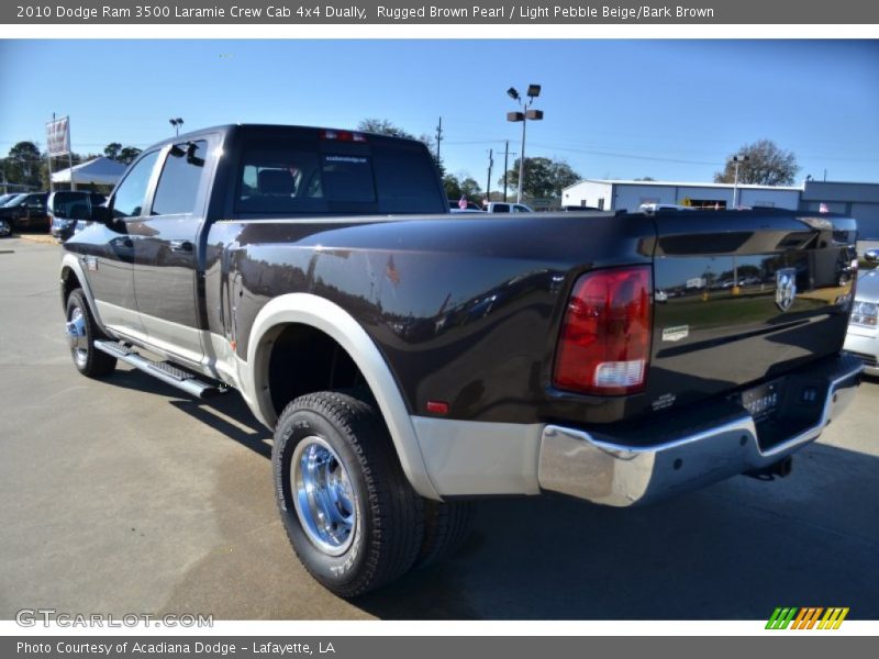 Rugged Brown Pearl / Light Pebble Beige/Bark Brown 2010 Dodge Ram 3500 Laramie Crew Cab 4x4 Dually