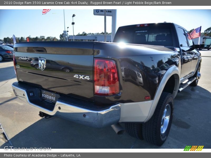 Rugged Brown Pearl / Light Pebble Beige/Bark Brown 2010 Dodge Ram 3500 Laramie Crew Cab 4x4 Dually
