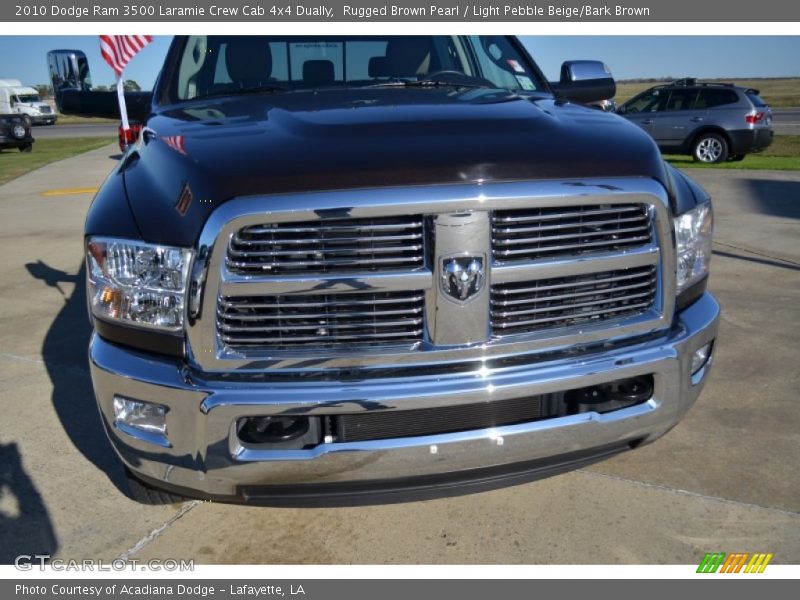 Rugged Brown Pearl / Light Pebble Beige/Bark Brown 2010 Dodge Ram 3500 Laramie Crew Cab 4x4 Dually